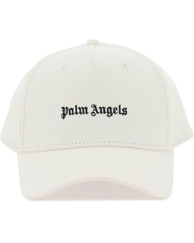 Palm Angels Classic Logo Baseballkappe - Weiß