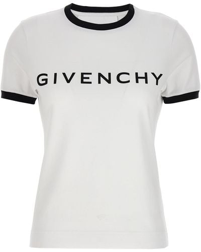Givenchy Logo Print T Shirt - White