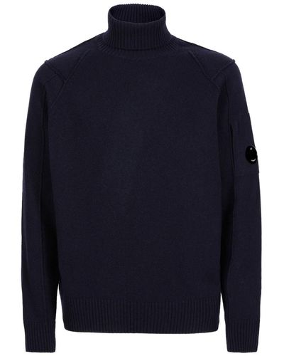 C.P. Company Turtleneck Sweater - Blue