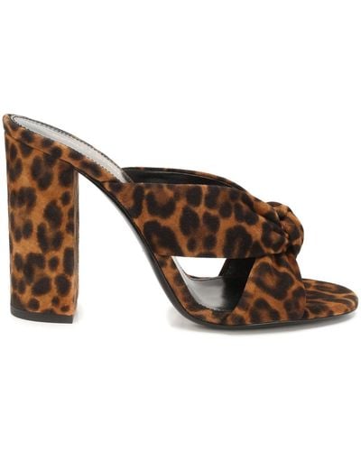 Saint Laurent Shoes > Heels > Heeled Mules - Bruin