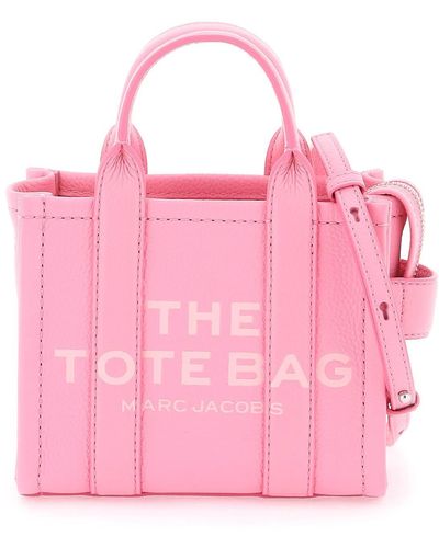 Marc Jacobs Die Leder -Mini -Einkaufstasche - Pink