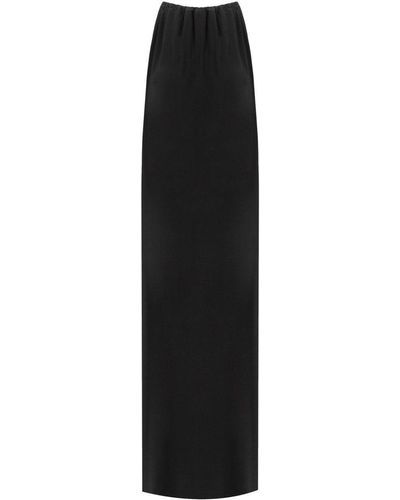 Max Mara Beachwear Garda schwarzes langes Kleid