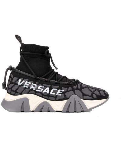 Versace Squalo Kordelzug Sneakers - Schwarz