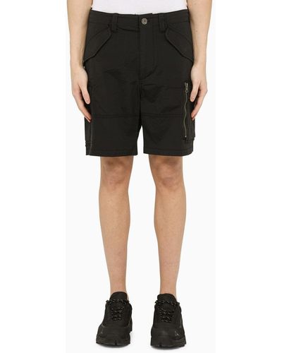 Parajumpers Black Multi Pocket Bermuda Shorts