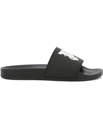 Palm Angels "PA Monogramm" Sliders - Schwarz