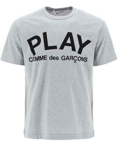 COMME DES GARÇONS PLAY Comme Des Garcons Speelt T -shirt Met Speelprint - Grijs
