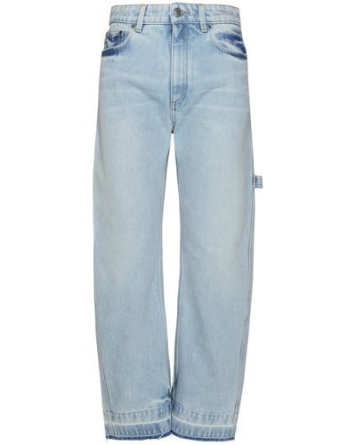 Stella McCartney Jeans di cotone azzurro Stella MC Cartney - Blu