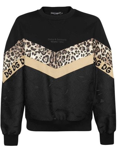 Dolce & Gabbana Sweat-shirt imprimé - Noir