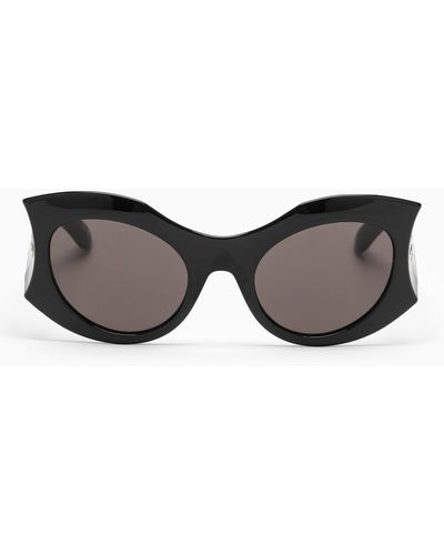 Balenciaga Sandglas Schwarze Sonnenbrille - Bruin