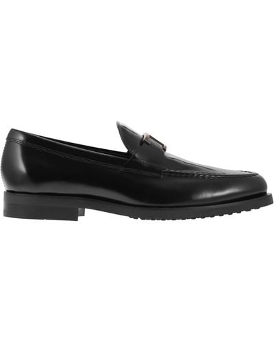 Tod's Tijdloze Lederen Loafer T - Zwart