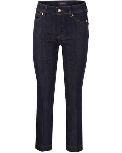 Sportmax Record Perfect Fit Flared Pants - Blue