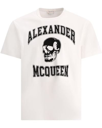 Alexander McQueen Alexander MC Queen Schädel T -Shirt - Weiß