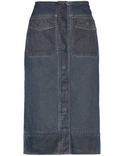 Sportmax Oblare Denim-Rock - Blau