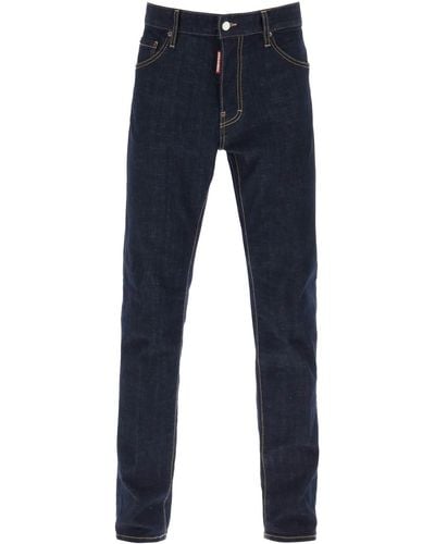 DSquared² Coole Guy Jeans In Donkere Spoelen Wassen - Blauw