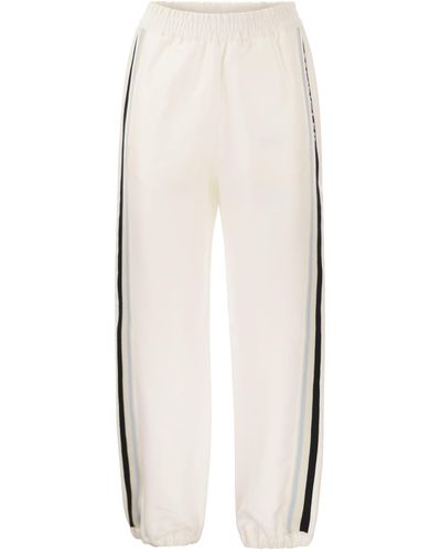 Moncler Twill jogger - Bianco
