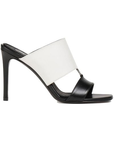Balmain Shoes > heels > heeled mules - Blanc