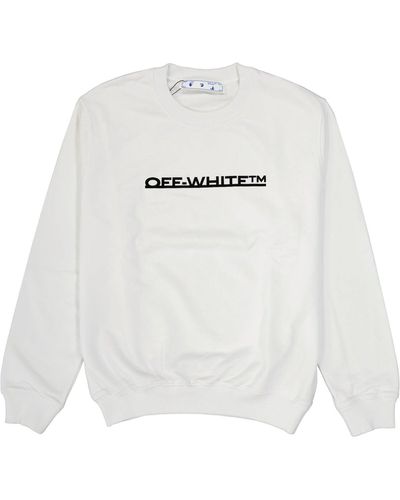 Off-White c/o Virgil Abloh Wit Van Wit Logo Sweatshirt Uit