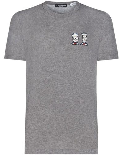 Dolce & Gabbana Tops > t-shirts - Gris