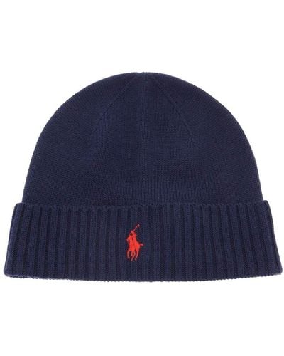 Polo Ralph Lauren Woolen Beanie Hat - Blue