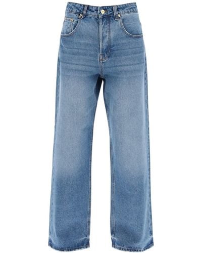 Jacquemus Wide -Bein -Jeans - Blau