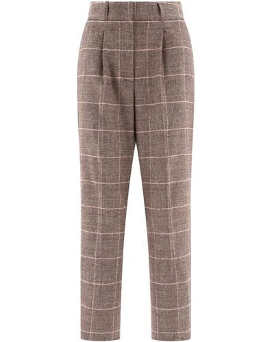 Peserico Flannel Pants - Gray