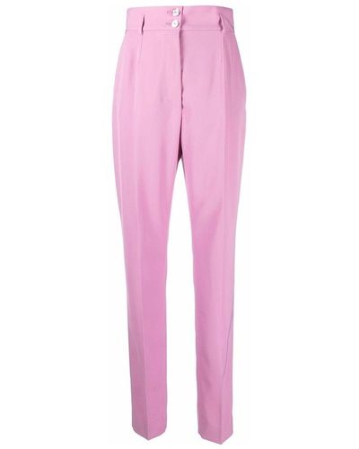 Dolce & Gabbana Classic Slim Fit Pants - Roze