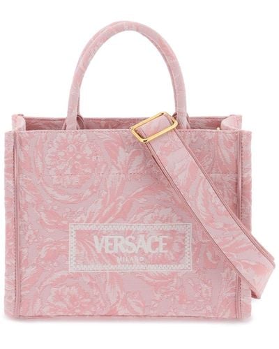Versace Leggins con paneles de malla - Rosa