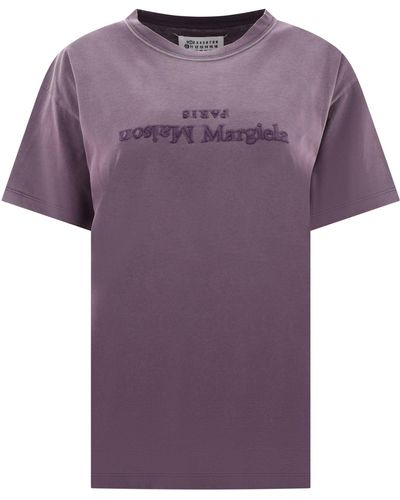 Maison Margiela Reverse Logo T -shirt - Paars