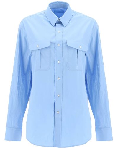 Wardrobe NYC Vestuario.nyc camisa de gran tamaño - Azul