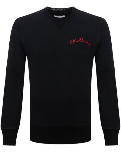 Alexander McQueen Logo Sweatshirt - Zwart