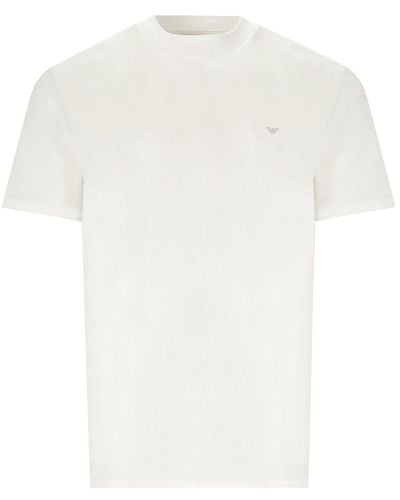Emporio Armani Reise von White T Shirt Wesentlich - Weiß