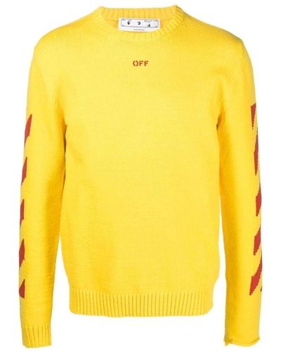 Off-White c/o Virgil Abloh Cotton Sweater - Yellow