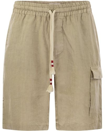 Mc2 Saint Barth Marsella de lino Bermudas pantalones cortos - Neutro