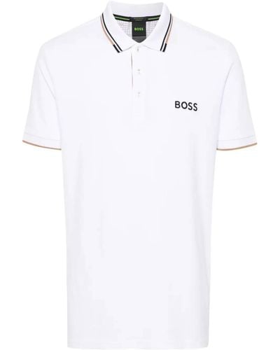 BOSS Man Beige T -Shirt und Polo 50469102 - Weiß