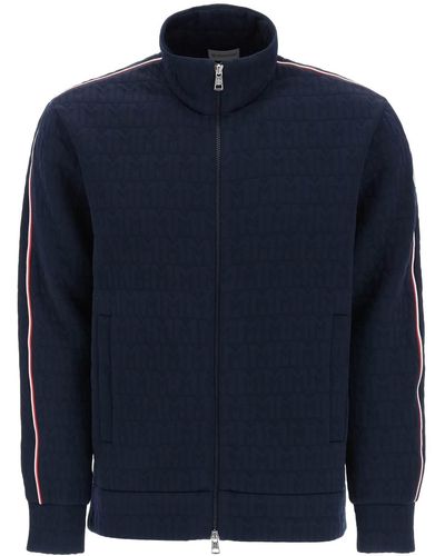 Moncler Ma Monogram Quilted Sweat - Blue