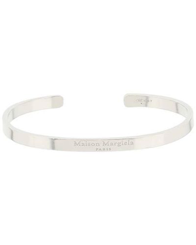 Maison Margiela Silver Cuff Bracelet - Metallic