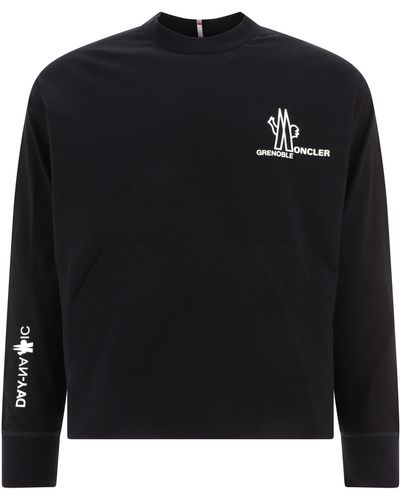 3 MONCLER GRENOBLE Logo Sweatshirt - Schwarz