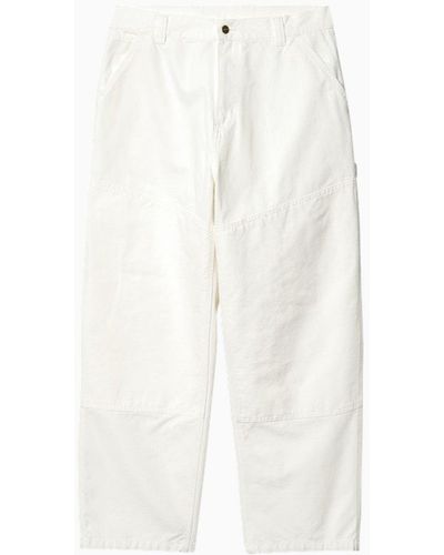 Carhartt Wide Panel Pant Wax Coloured - White