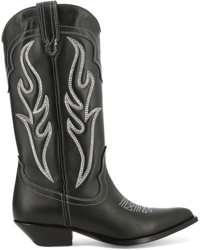 Sonora Boots Santa Fè Cowboy Boots - Black