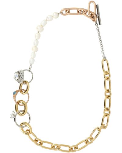 Marni Necklace With Rings - Metallic