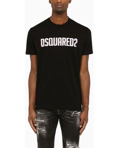 DSquared² Schwarzes T -Shirt mit Logo