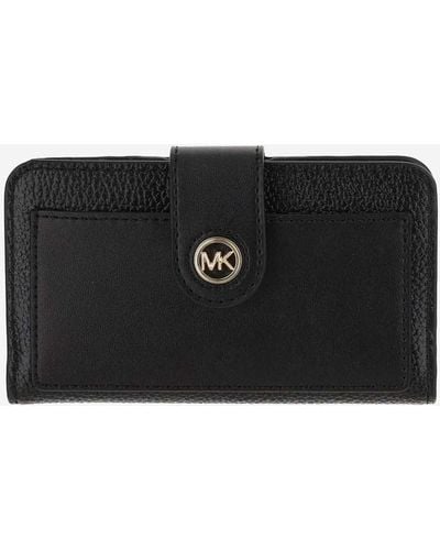 Michael Kors Portafoglio in pelle di con logo - Nero