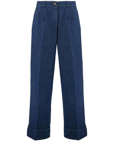Gucci Denim-Jeans mit weitem Bein - Blau