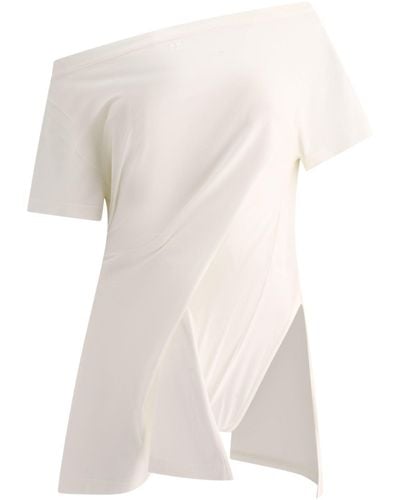 Courreges Courrèges Boot Hals Mini Kleid - Weiß