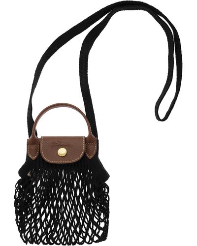 Longchamp Le Plaia Filet Xs Crossbody Zak - Zwart