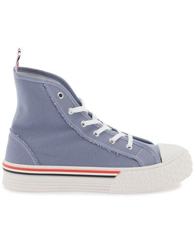 Thom Browne Sneakers Low Top Tartan Sole - Blu