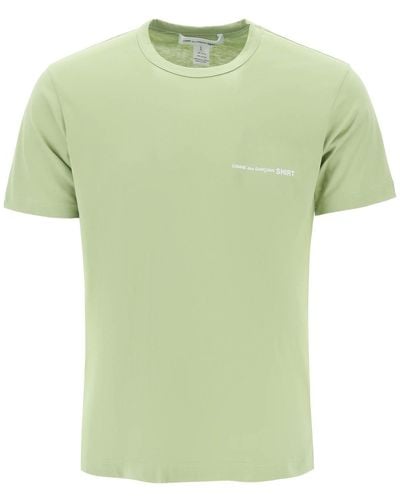 Comme des Garçons Logo Print T -shirt - Groen