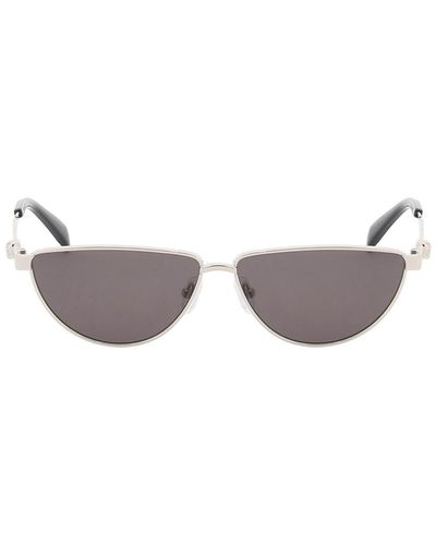 Alexander McQueen "Schädeldetail Sonnenbrille mit Sonnenschutz - Mettallic
