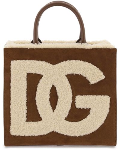 Dolce & Gabbana Shopper DG Daily mini - Braun