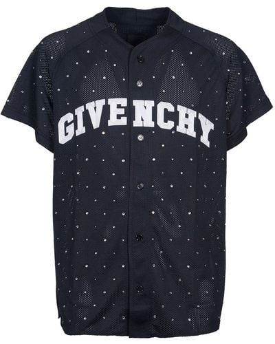 Givenchy Baseball übergroße T -Shirt - Blau